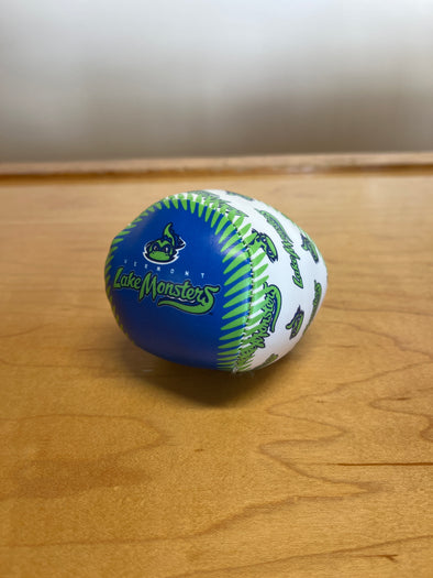 Vermont Lake Monsters Primary Logo Soft Toss Baseball