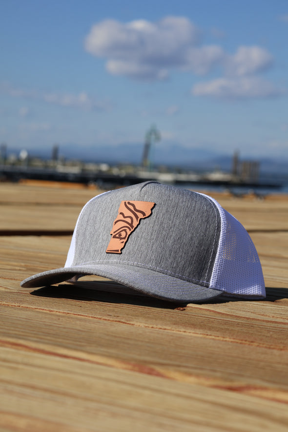 OC Sports Mesh Trucker with Leather Patch