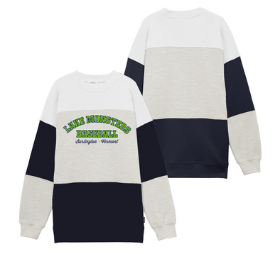 Vermont Lake Monsters Women's Icon Colorblock Crewneck
