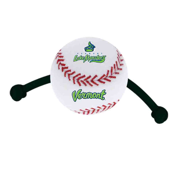 Vermont Lake Monsters Dog Baseball Tug Toy