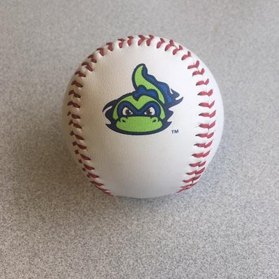 Vermont Lake Monsters Logo Baseball - White